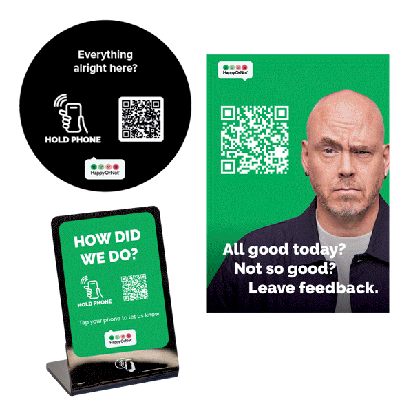 HappyOrNot Smiley Sign Examples